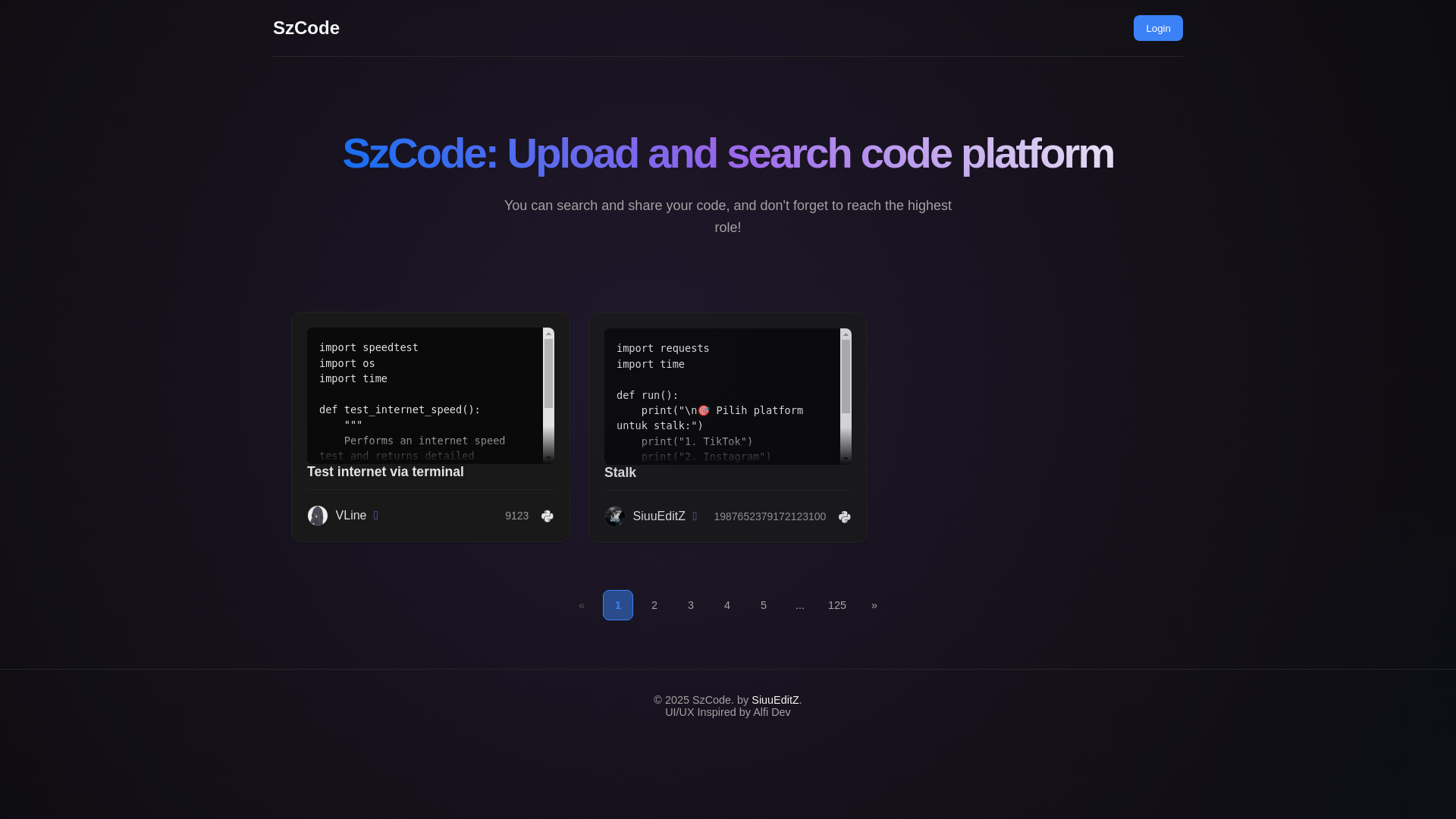website screenshot of https://szcode.my.id/