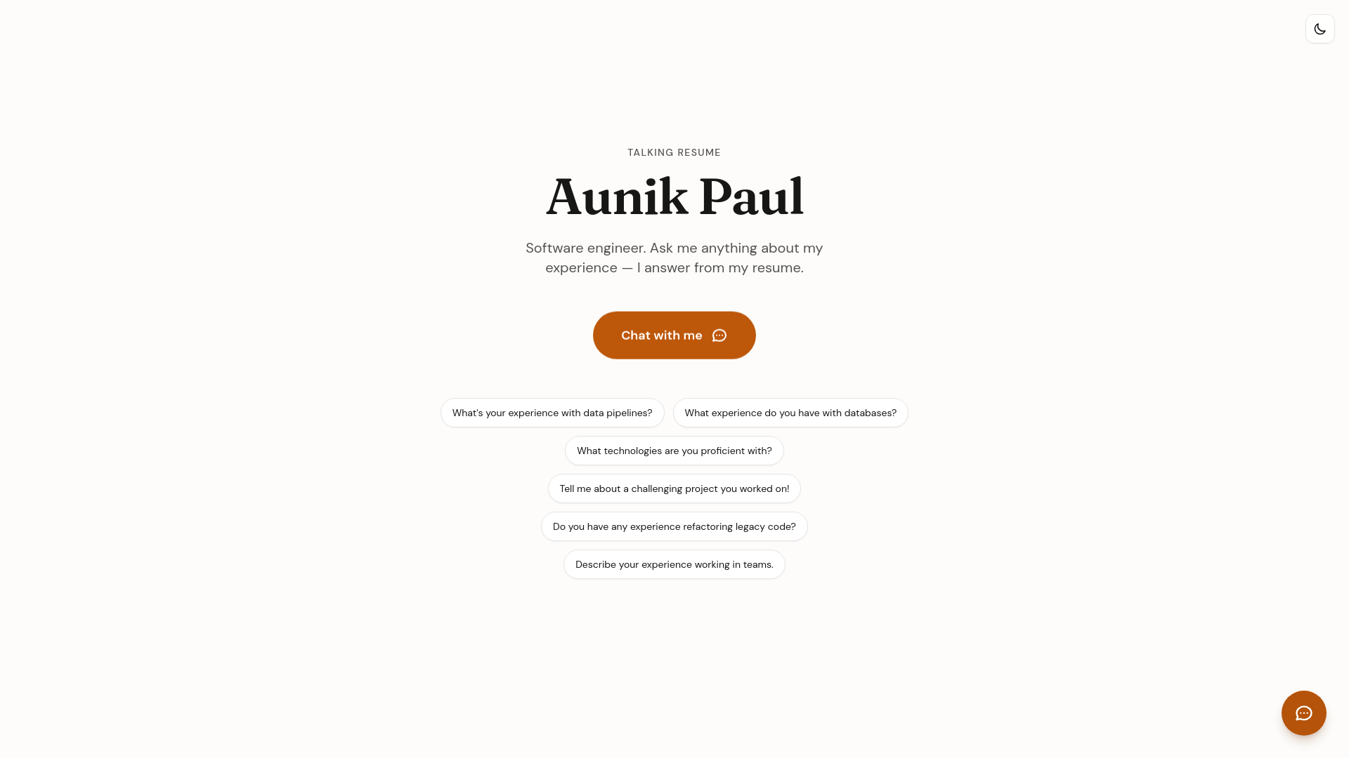 website screenshot of https://apaul.io/
