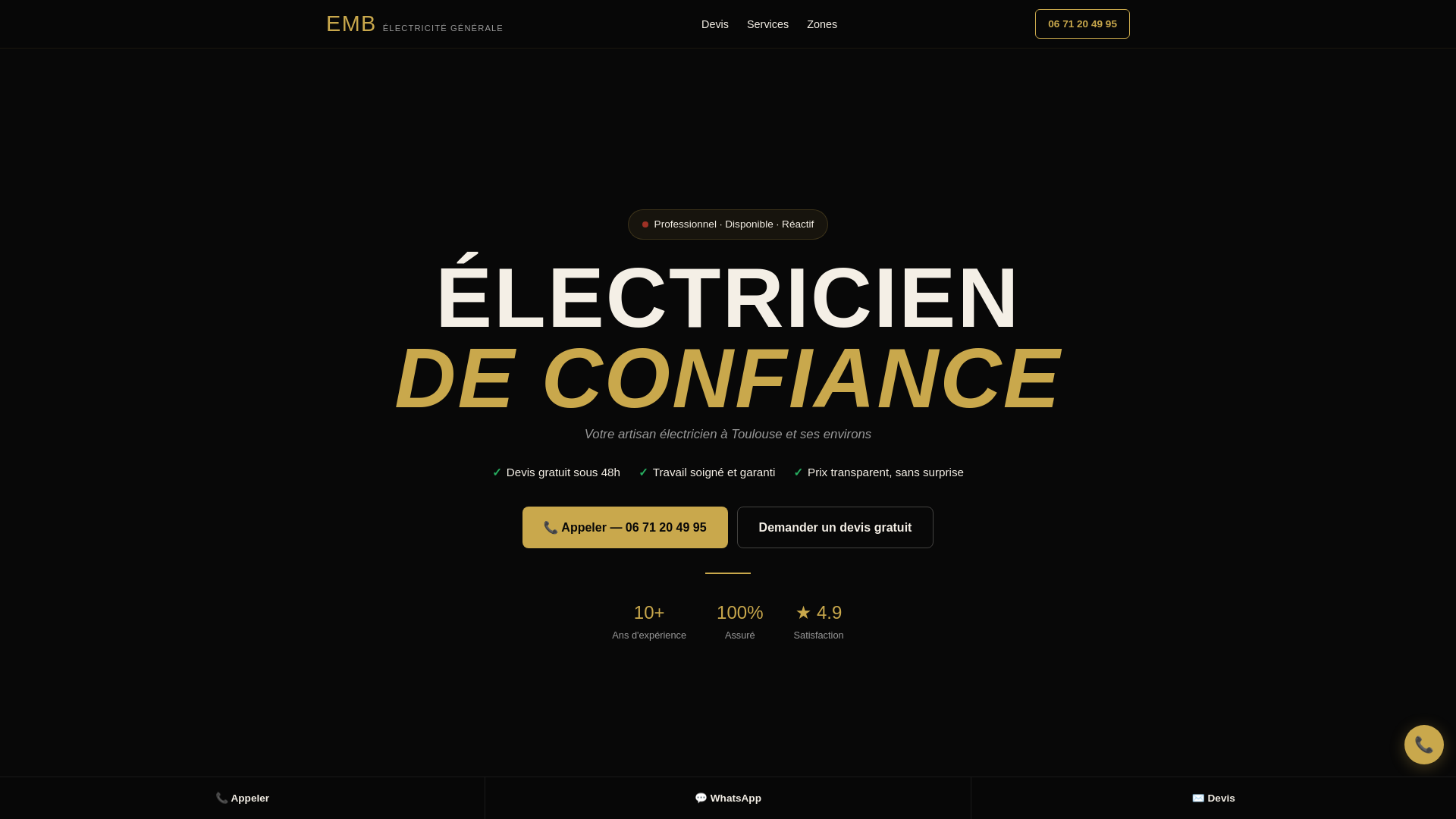 website screenshot of https://embelectricite.fr/