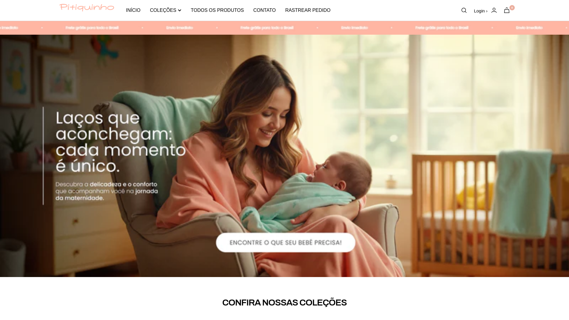 website screenshot of https://pitiquinho.shop/