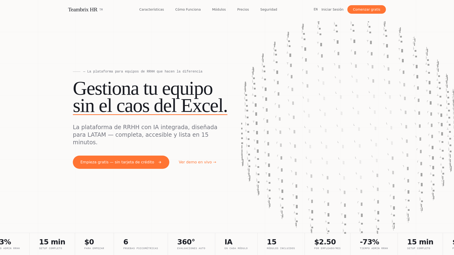 website screenshot of https://teambrixhr.com
