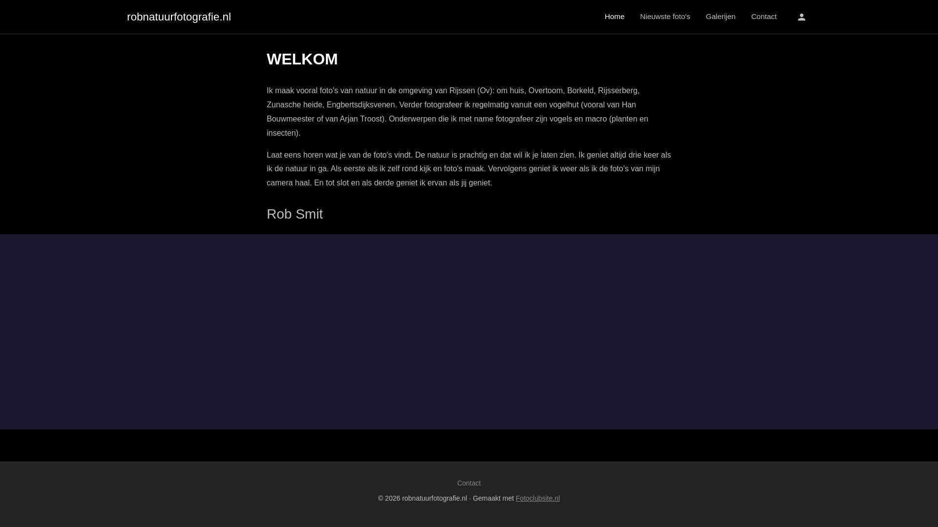 website screenshot of https://robnatuurfotografie.nl/