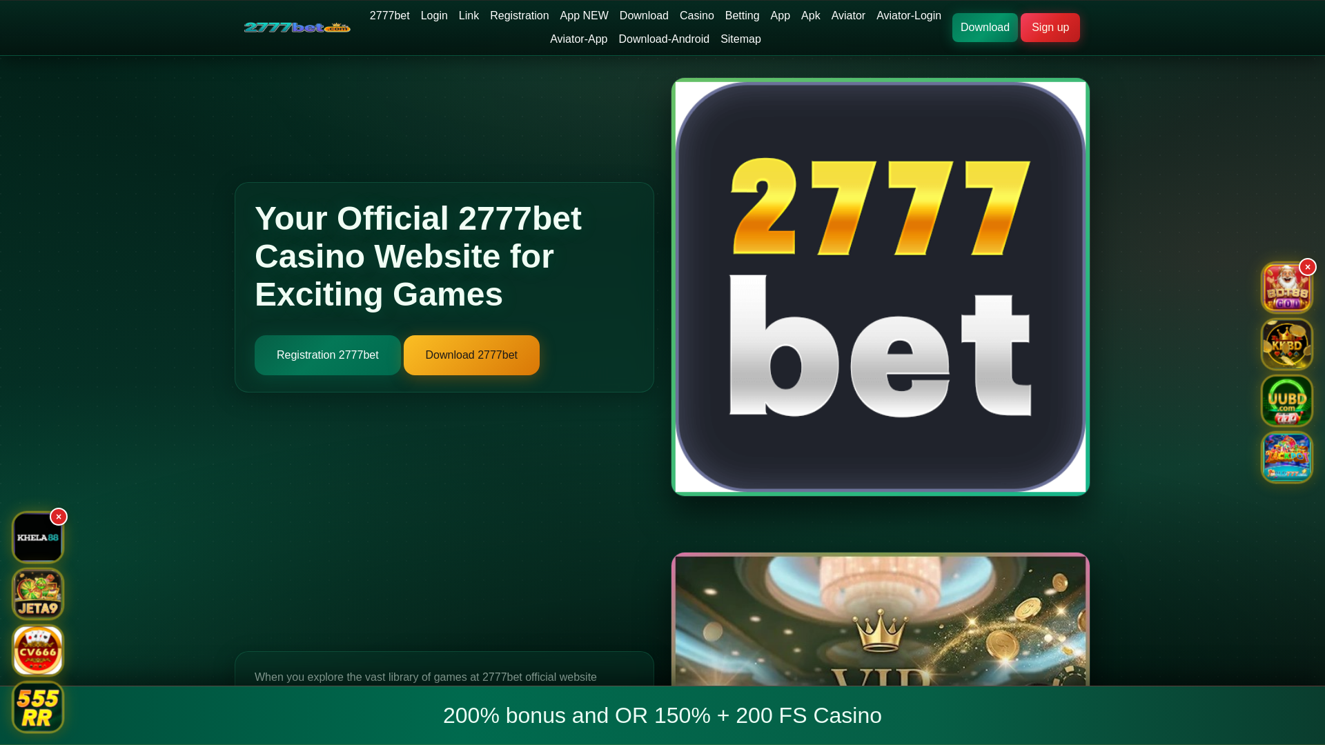 website screenshot of https://2777betshunno.com/