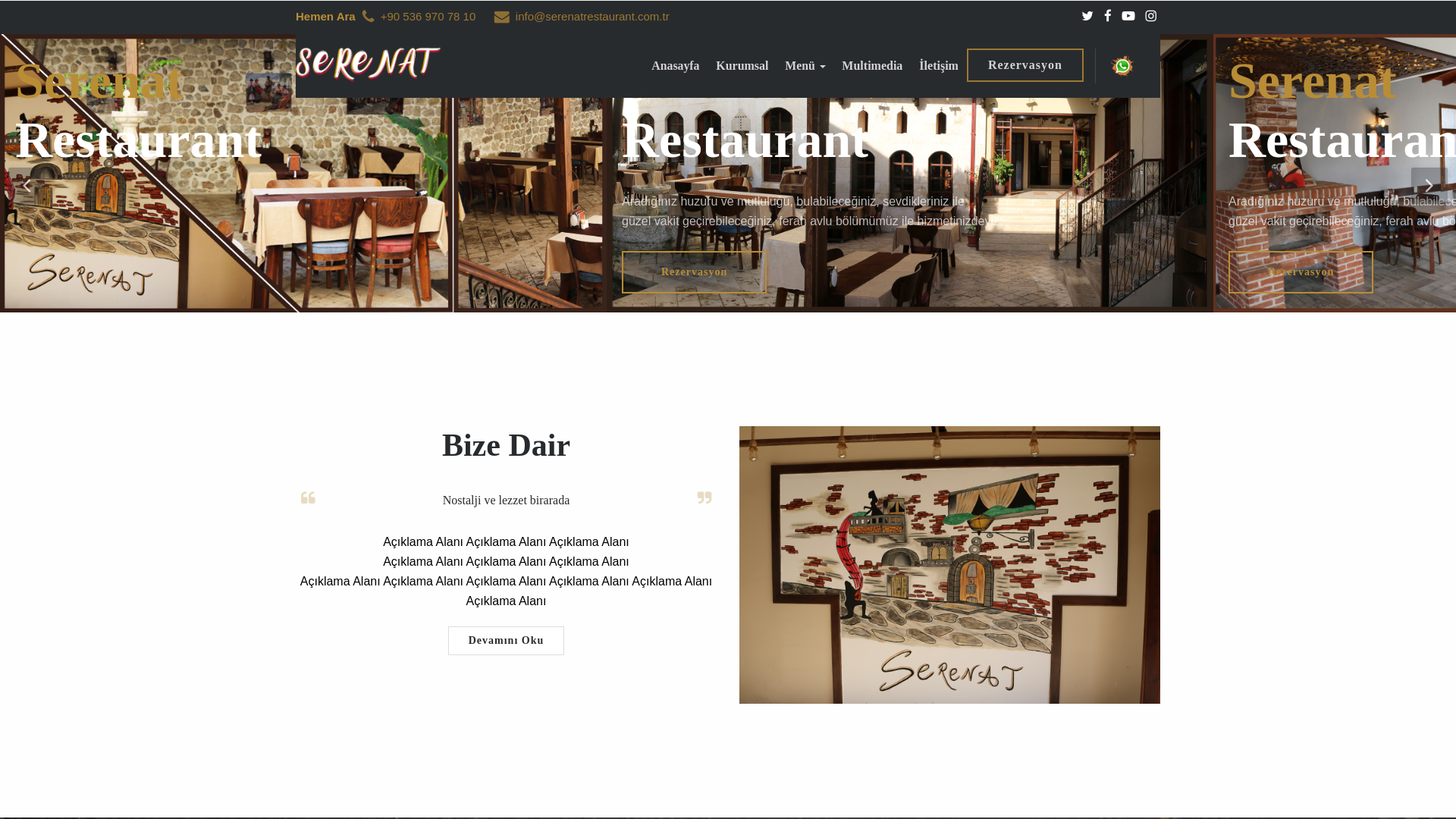 website screenshot of https://serenatantakya.com.tr/