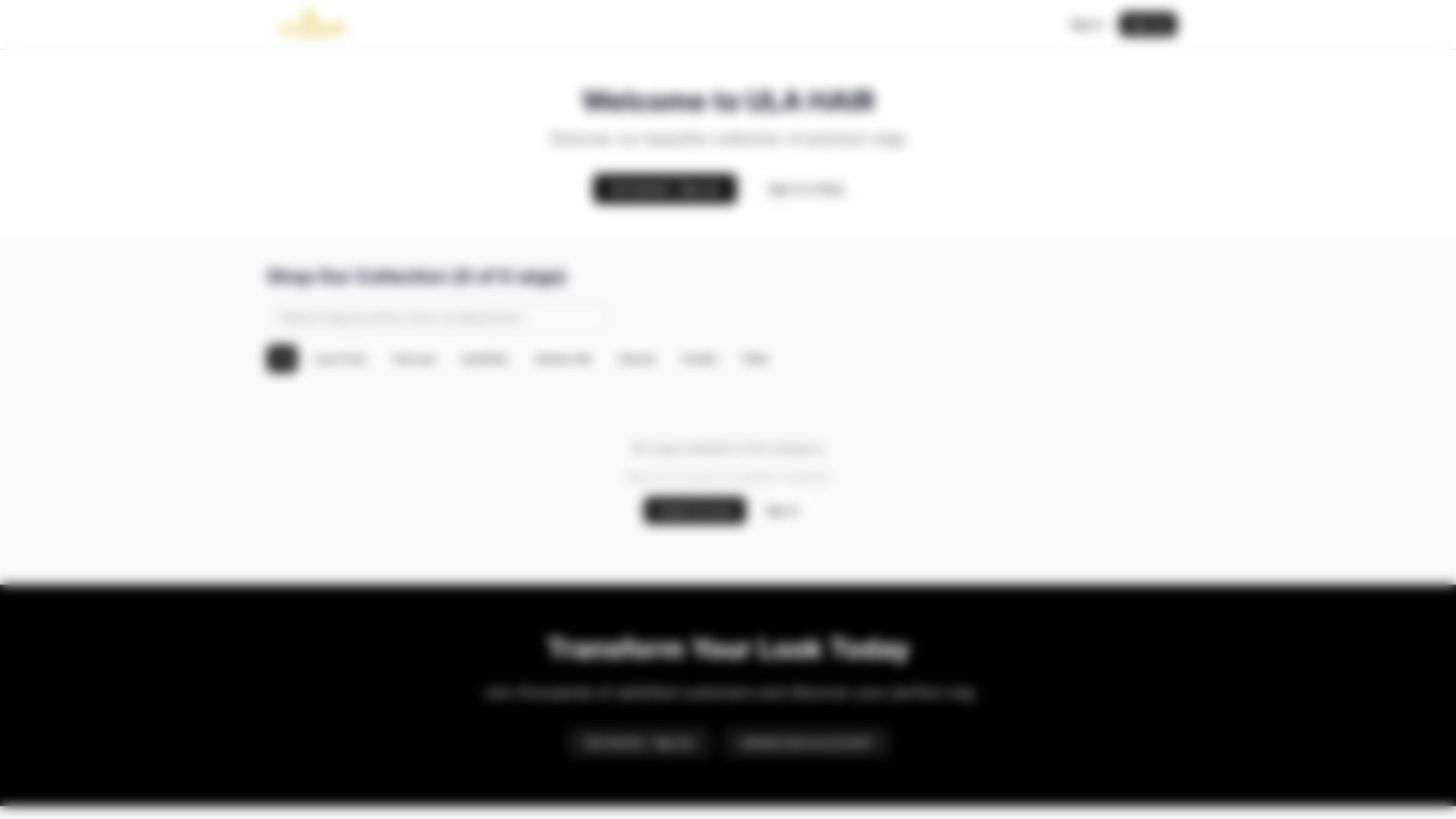 website screenshot of https://ulahaircollabs.com/