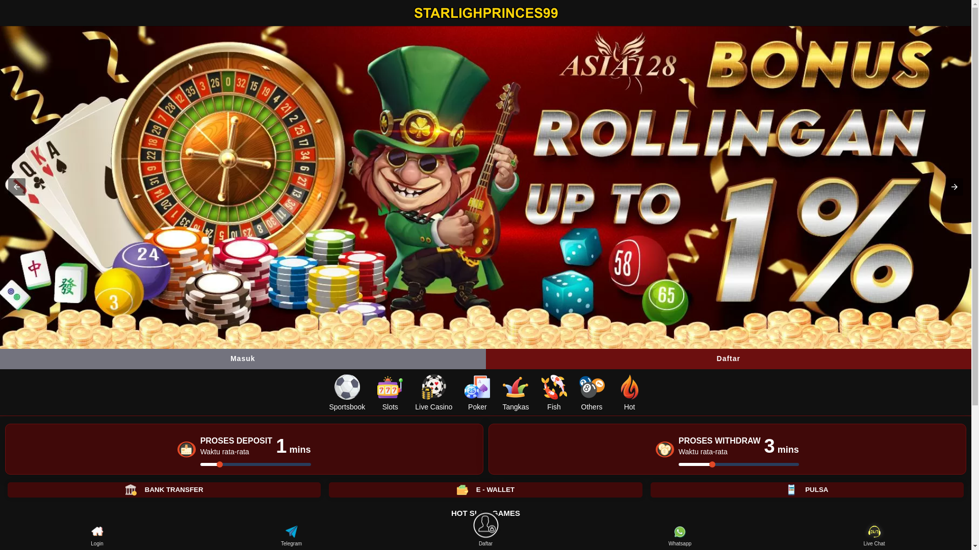 website screenshot of https://starlighprinces99.com/