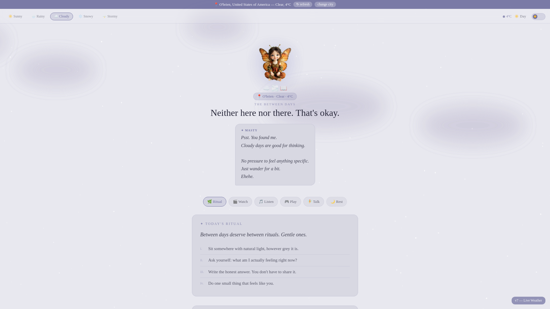 website screenshot of https://weatherfairies.com