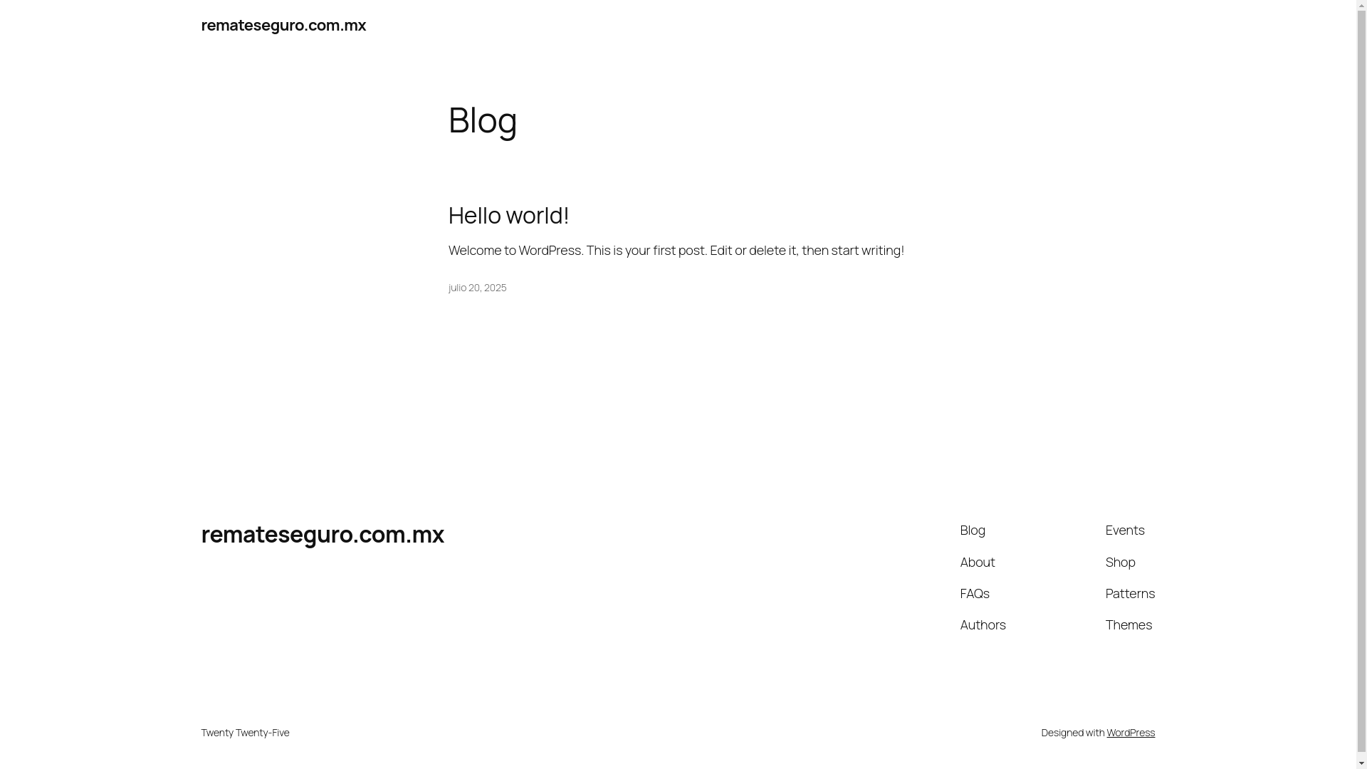 website screenshot of https://remateseguro.com.mx/
