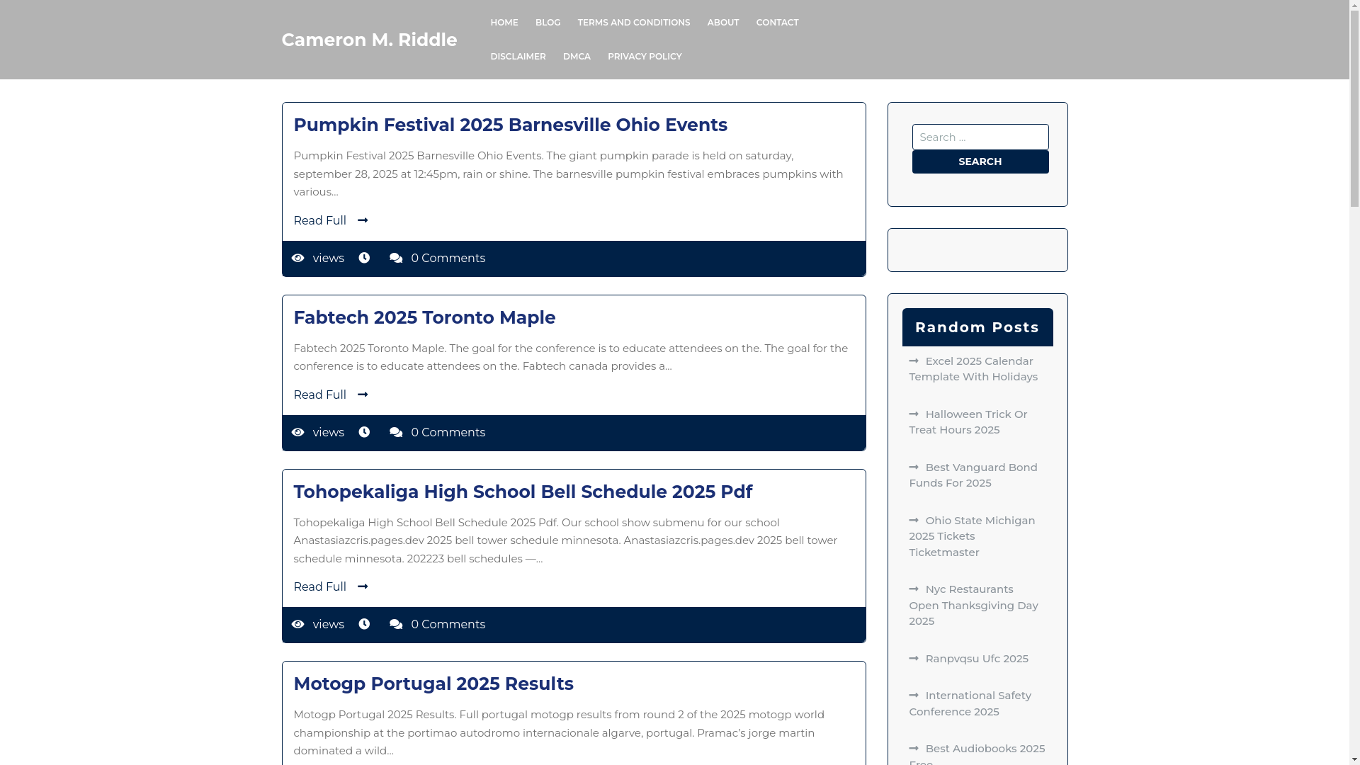 website screenshot of https://cameronmriddle.pages.dev/
