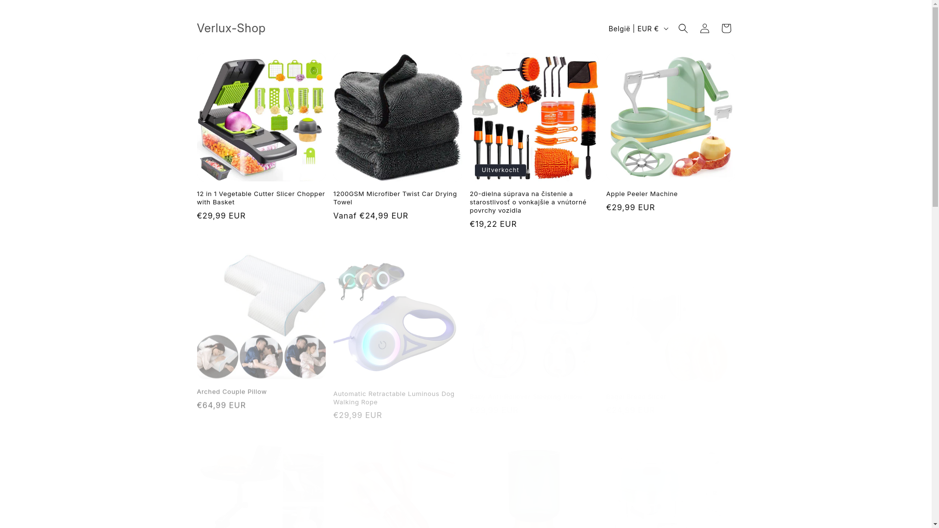 website screenshot of https://verlux-shop.com/