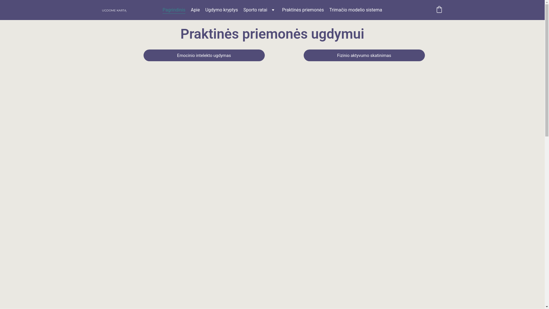 website screenshot of https://ugdomekarta.lt/
