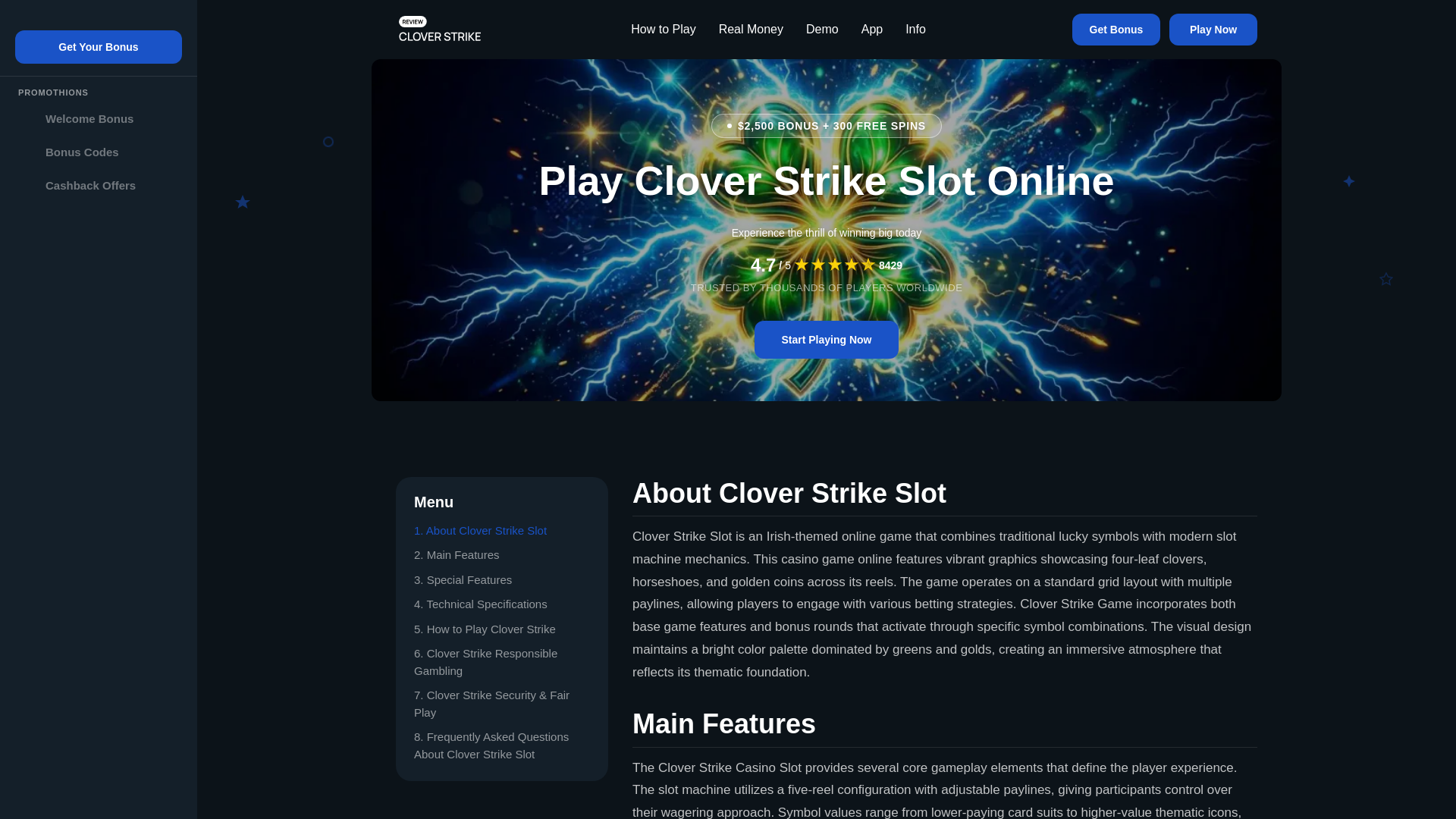 website screenshot of https://cloverstrike-us-com.pages.dev/
