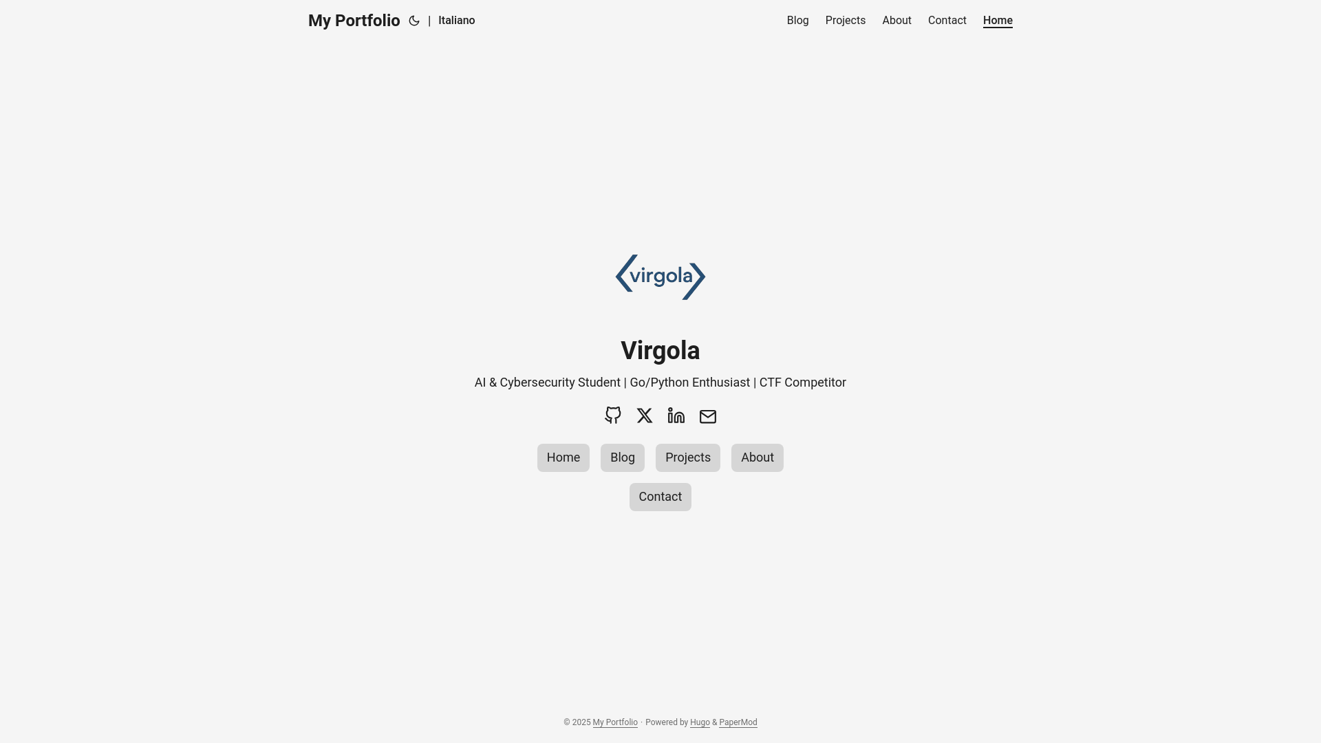website screenshot of https://virgola.pages.dev/