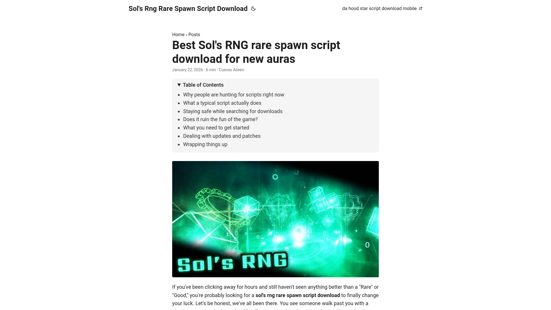 website screenshot of https://sols-rng-rare-spawn-script-download.pages.dev/