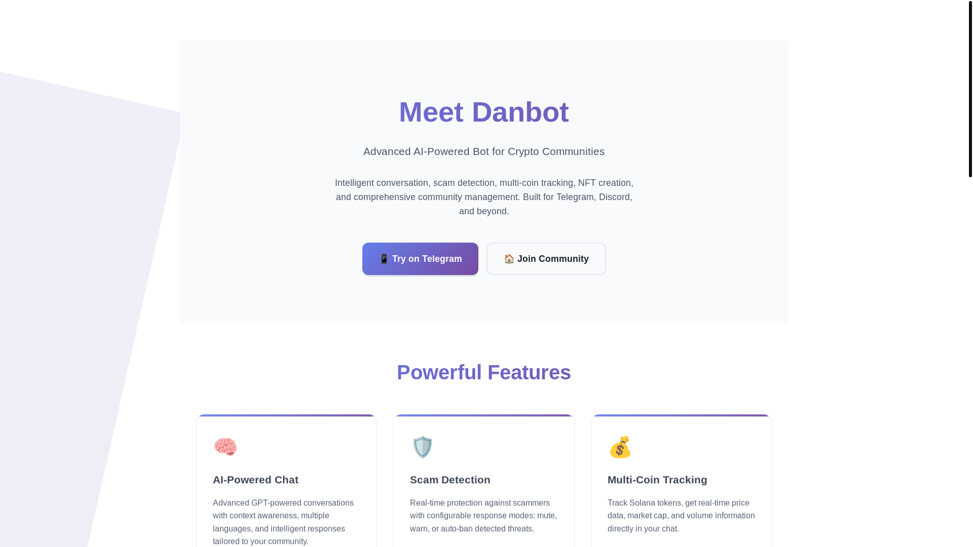 website screenshot of https://danbot-website.pages.dev/