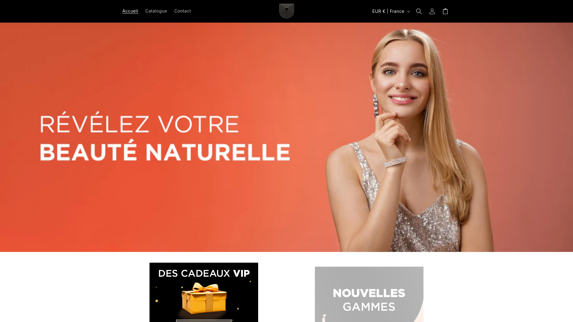 website screenshot of https://beautevia.fr