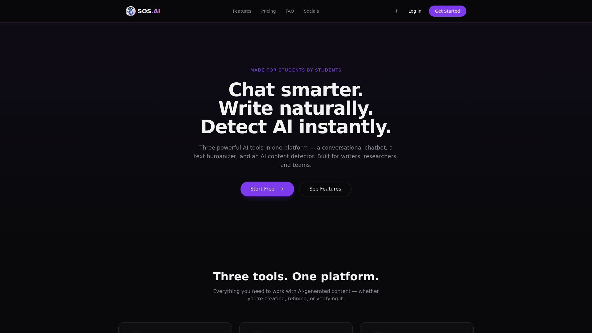 website screenshot of https://sosonline.lol/