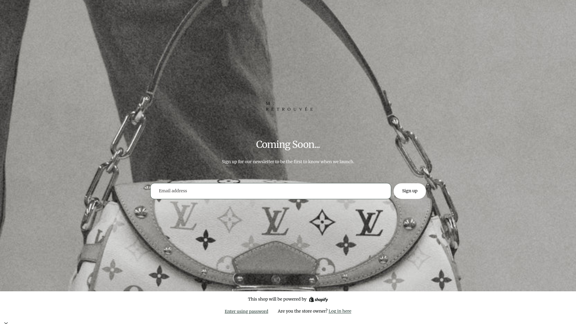 website screenshot of https://mretrouvee.com