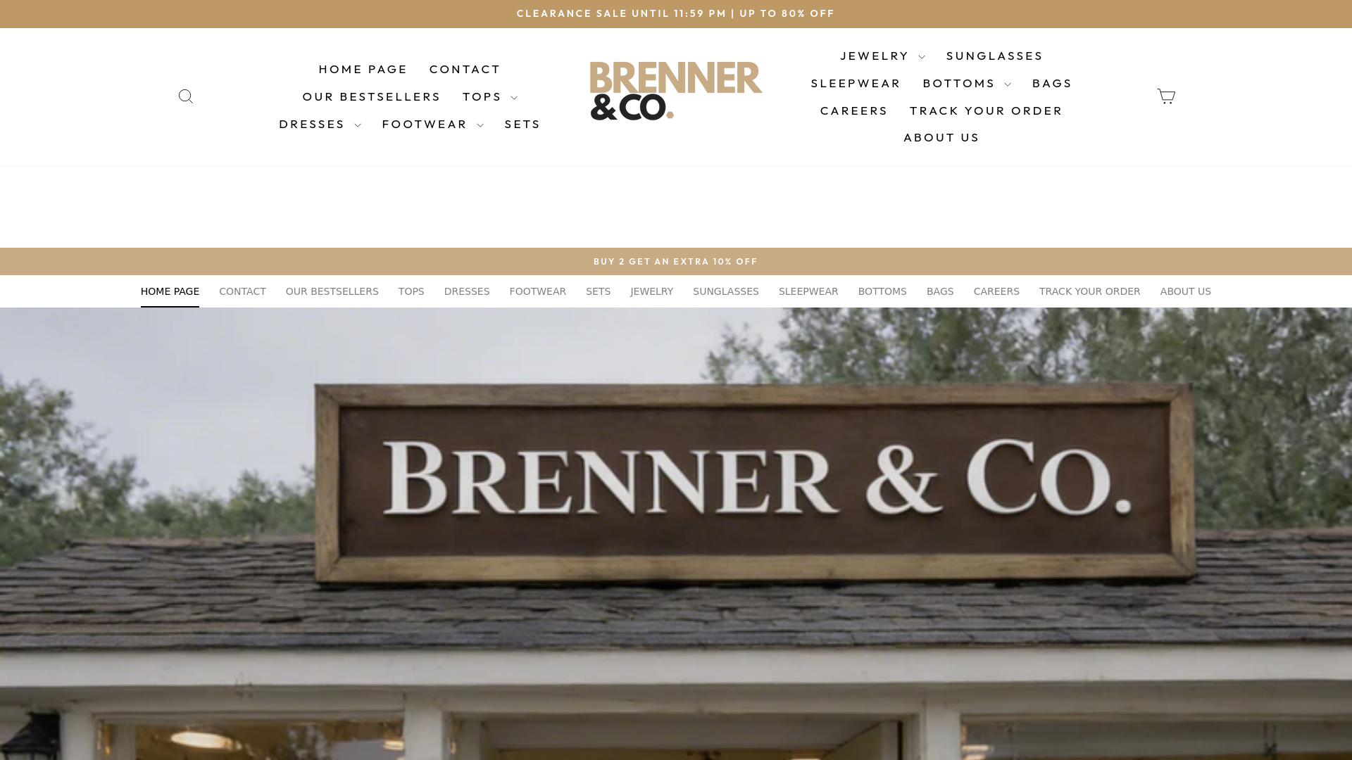 website screenshot of https://brennerandco.com/