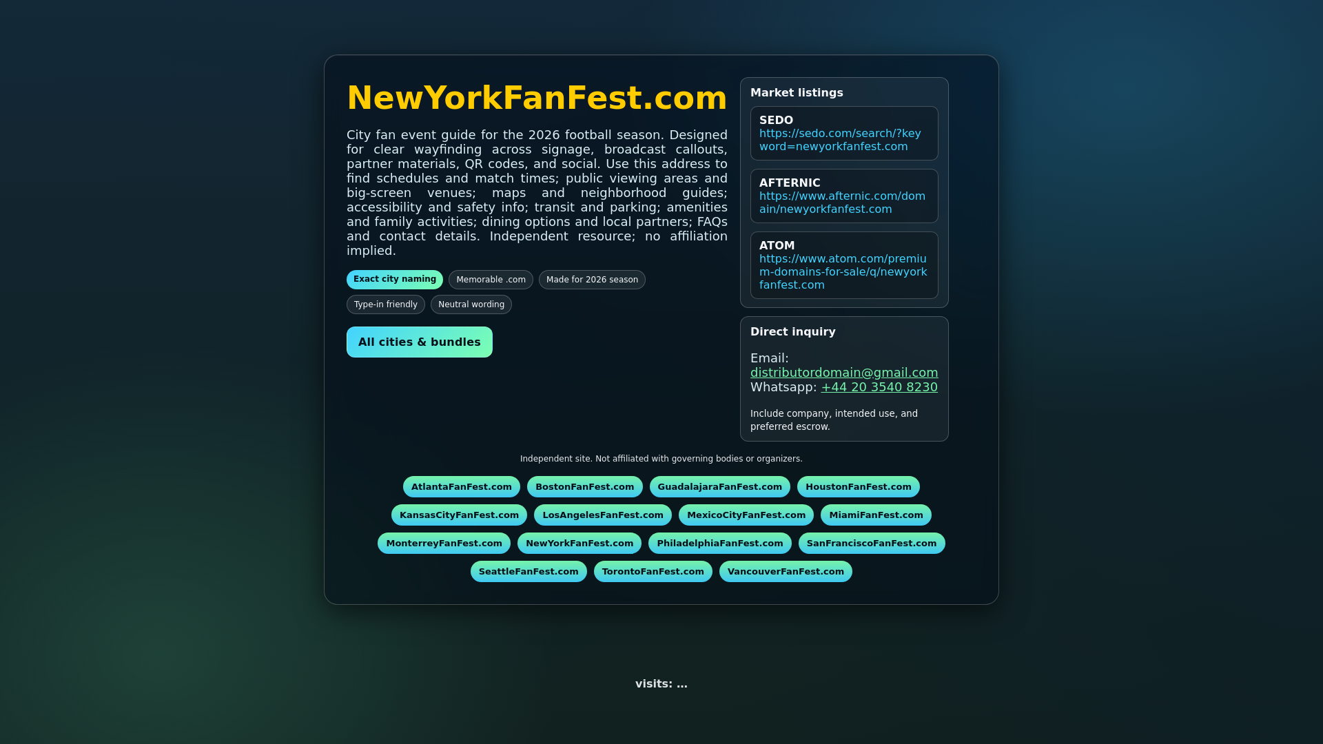 website screenshot of https://newyorkfanfest.com/