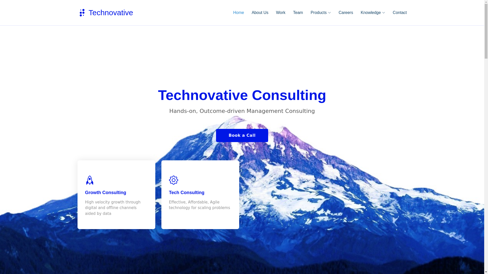 website screenshot of https://technovative-website.pages.dev/