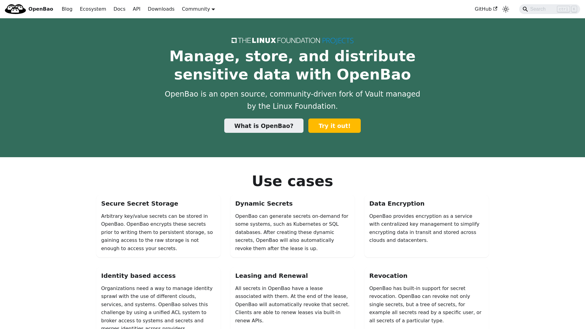 website screenshot of https://openbao-search-demo.pages.dev/