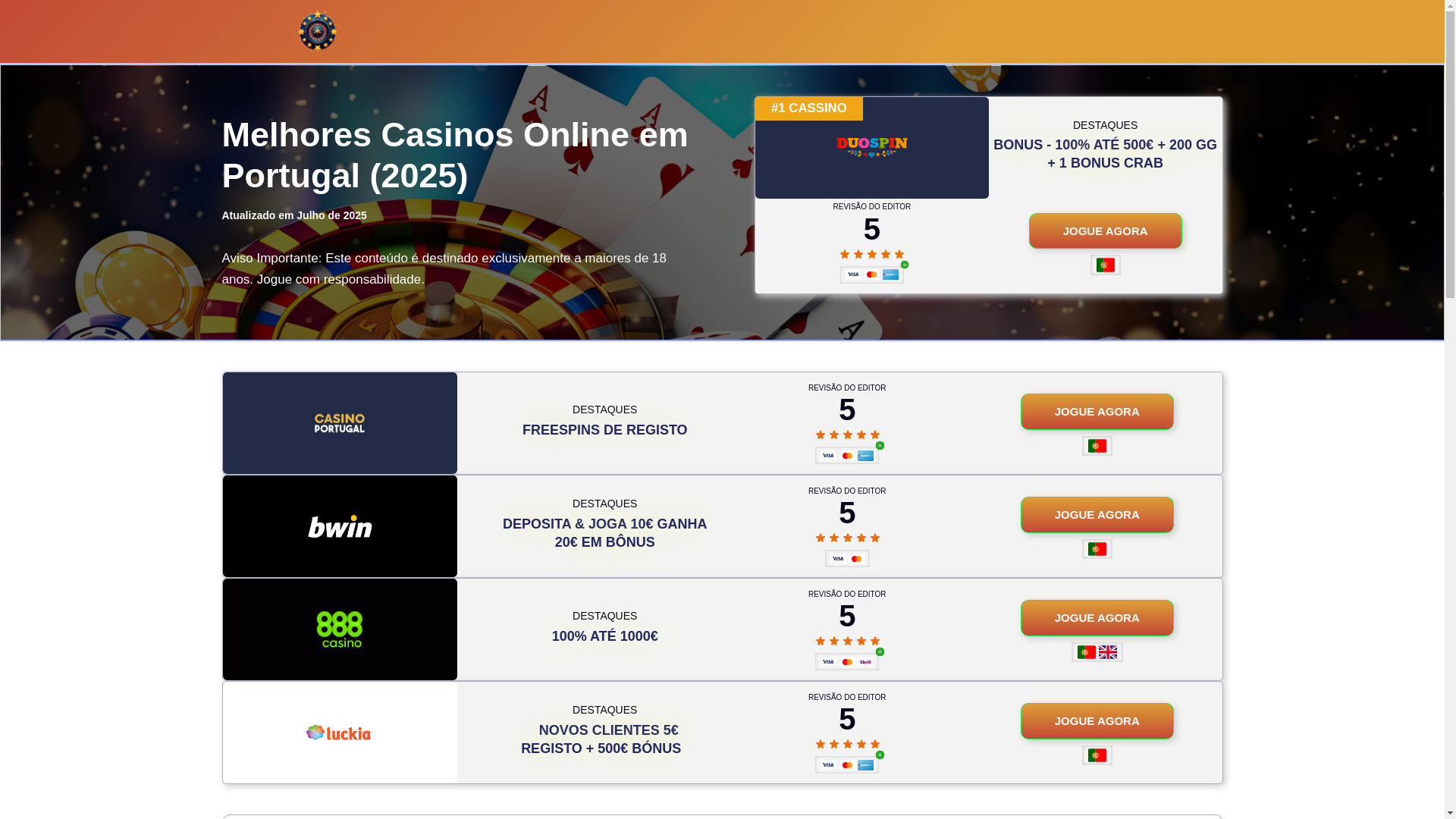 website screenshot of https://ptjogosplay.com/casino