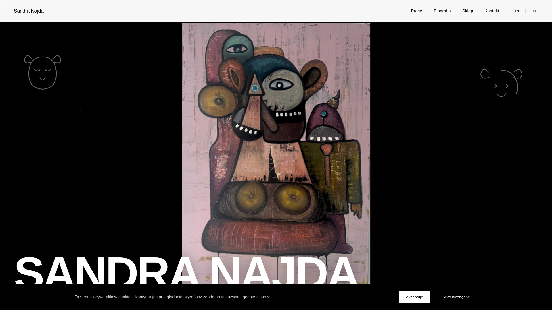 website screenshot of https://sandranajda.pages.dev/