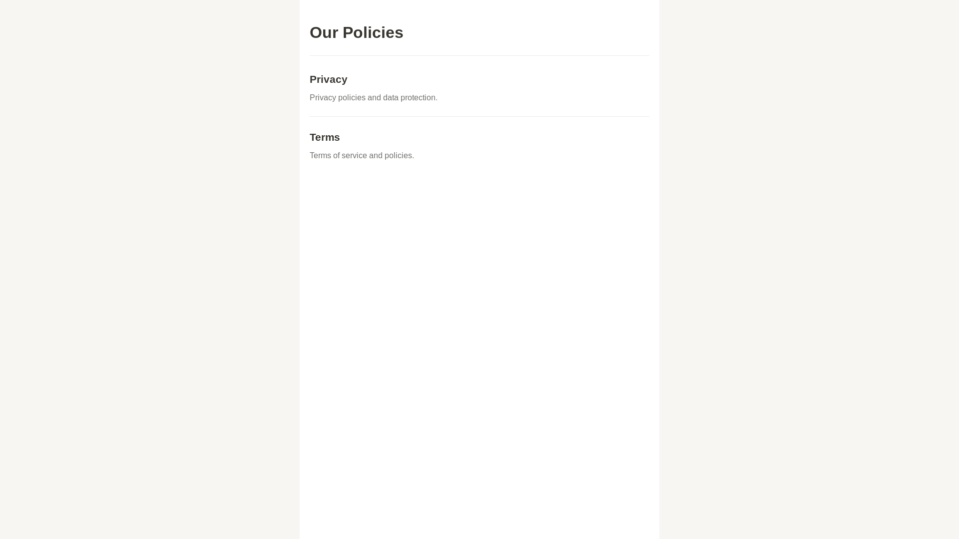 website screenshot of https://policies-6bw.pages.dev/
