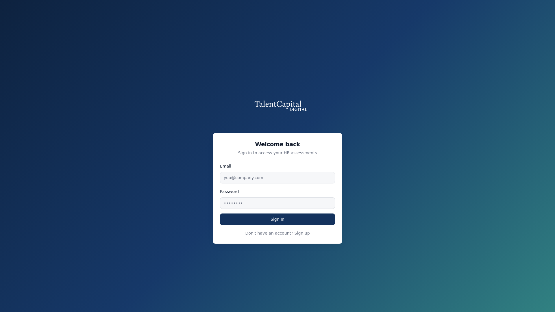 website screenshot of https://talentcapitalmedigital.com/