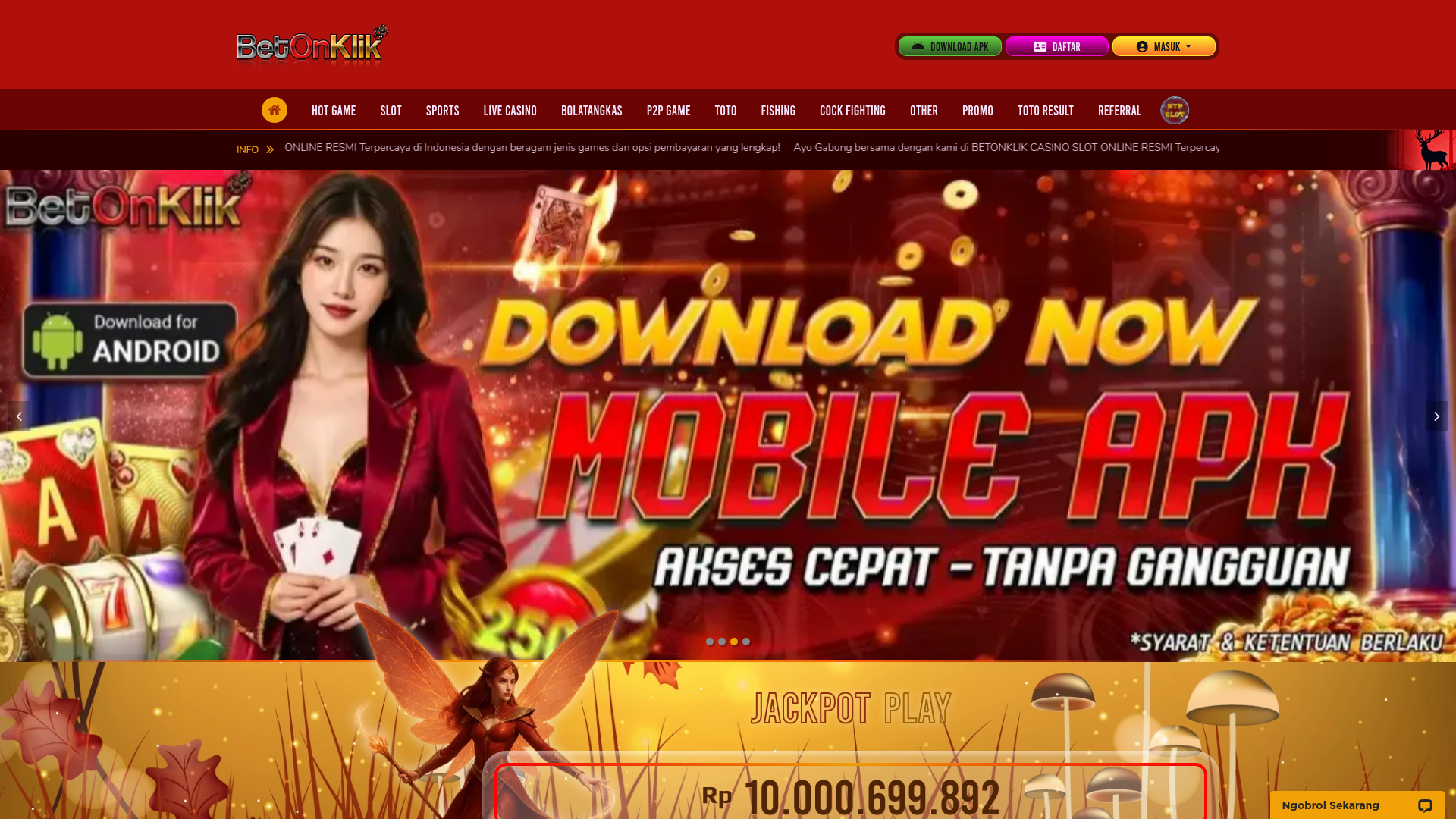 website screenshot of https://betonklikspwn.cyou/