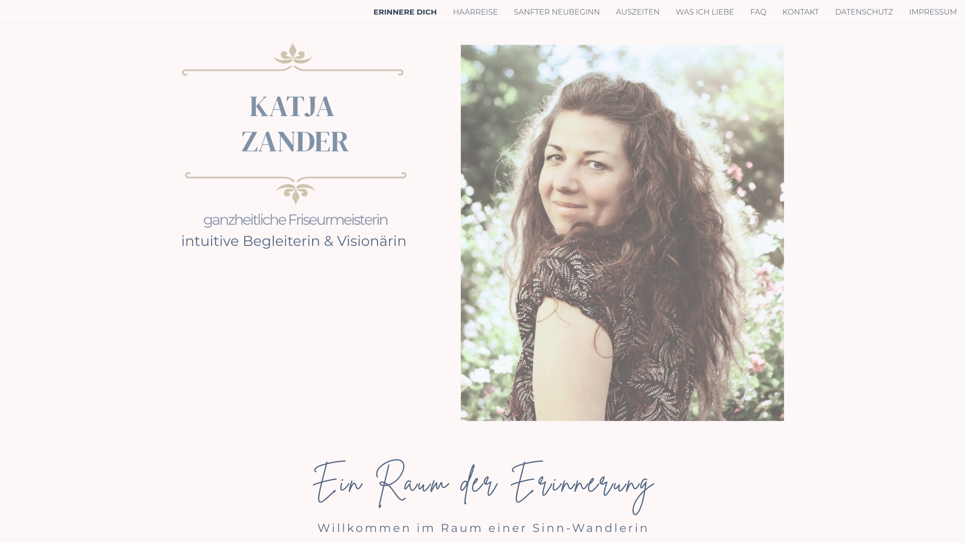 website screenshot of https://die-sinn-wandlerin.de/