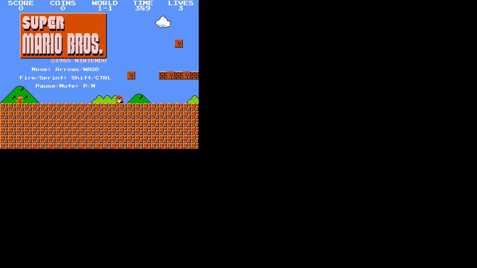 website screenshot of https://freesupermario.org/