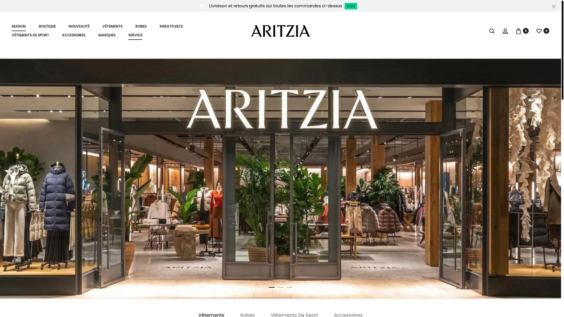 website screenshot of https://aritziafrance.fr/