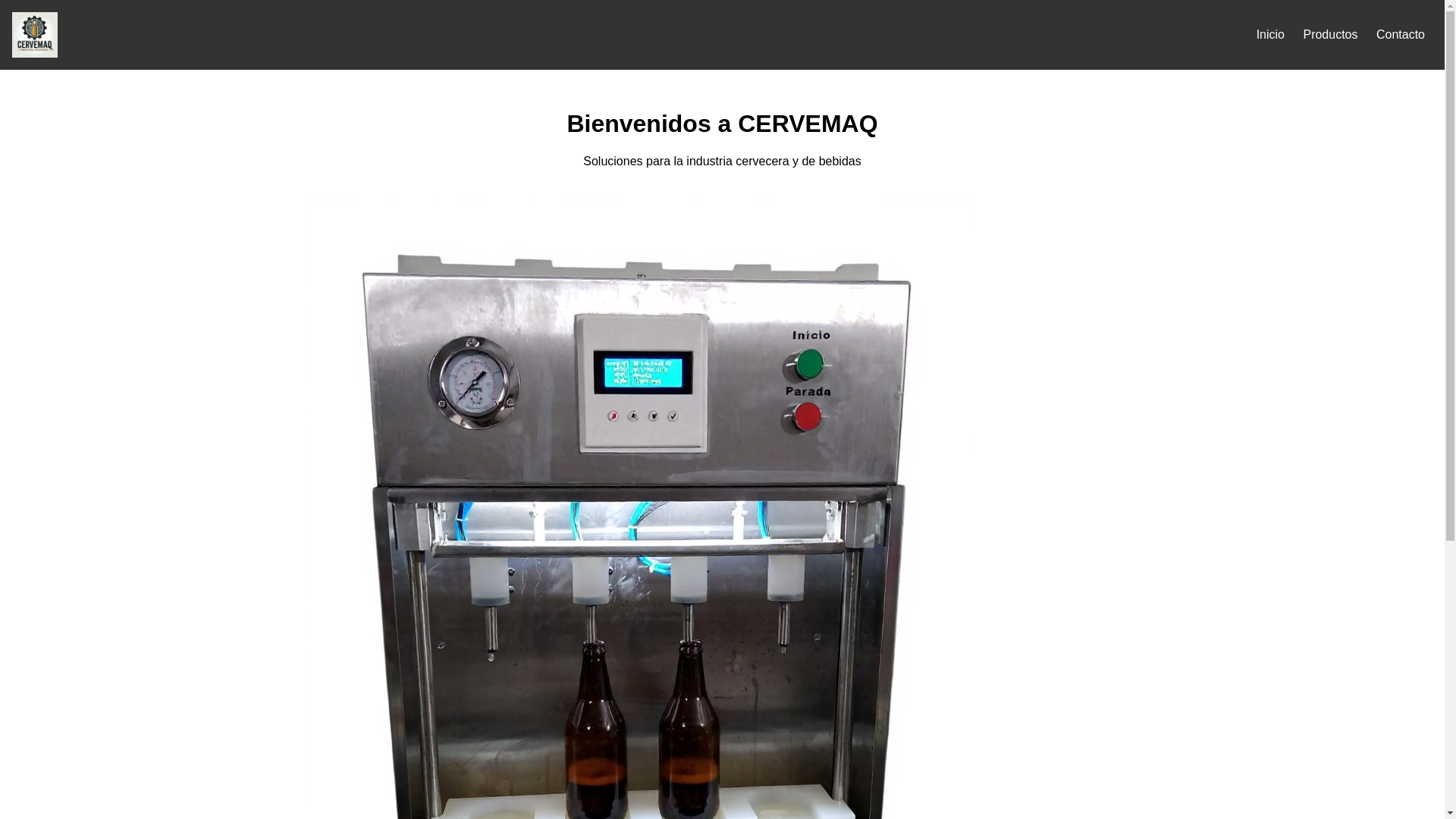 website screenshot of https://cervemaq.com.ar/