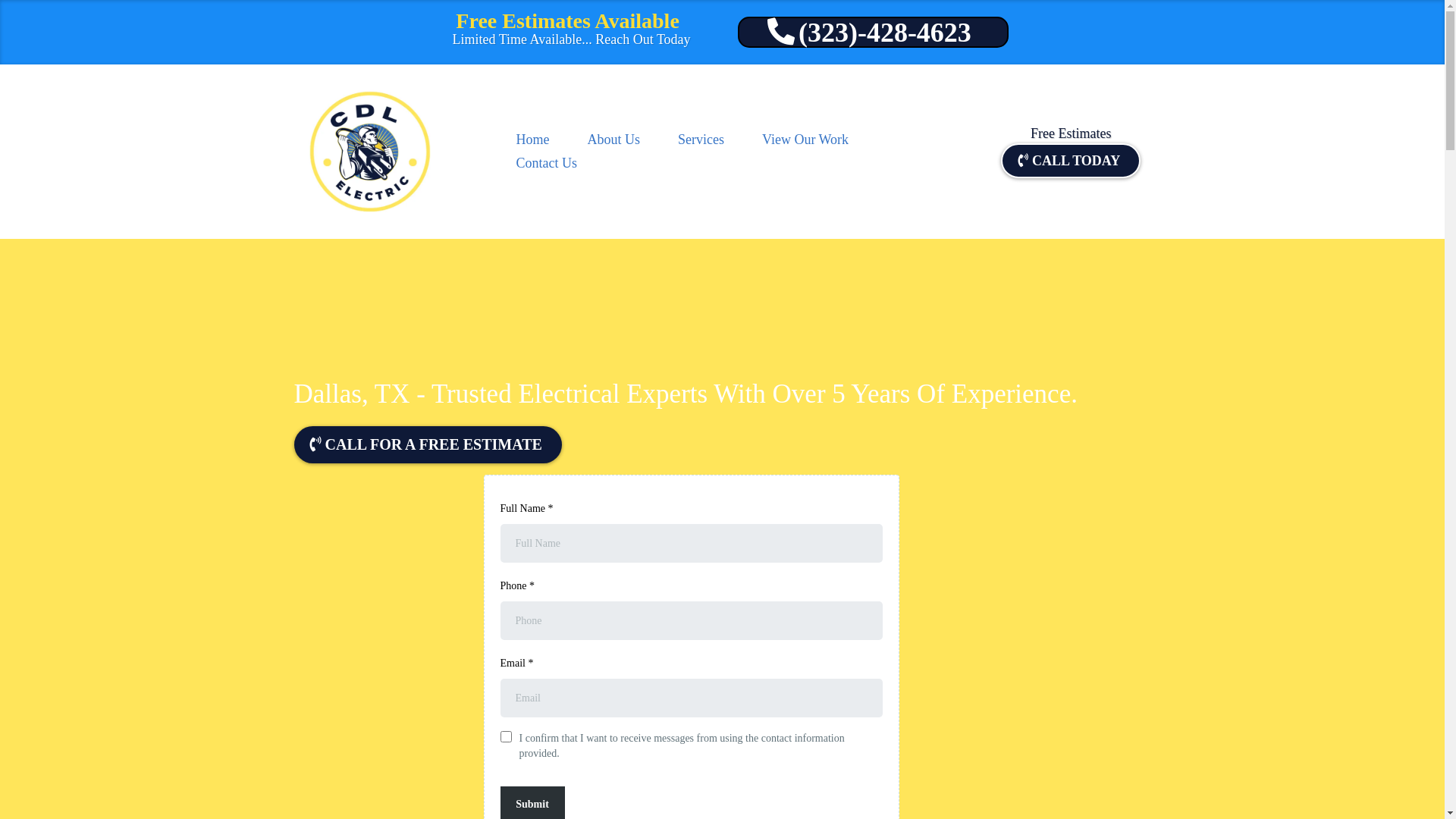 website screenshot of https://cdlelectric1.com/