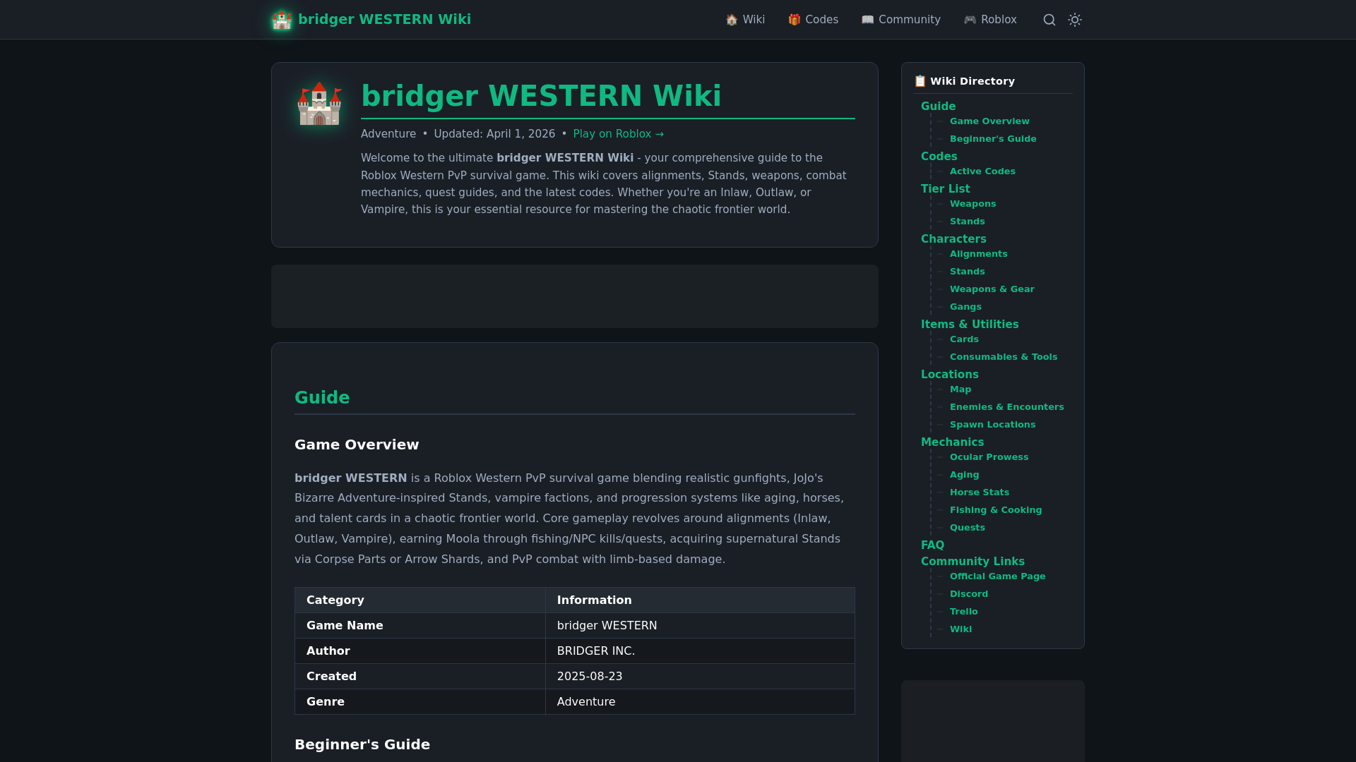 website screenshot of https://bridgerwestern.com
