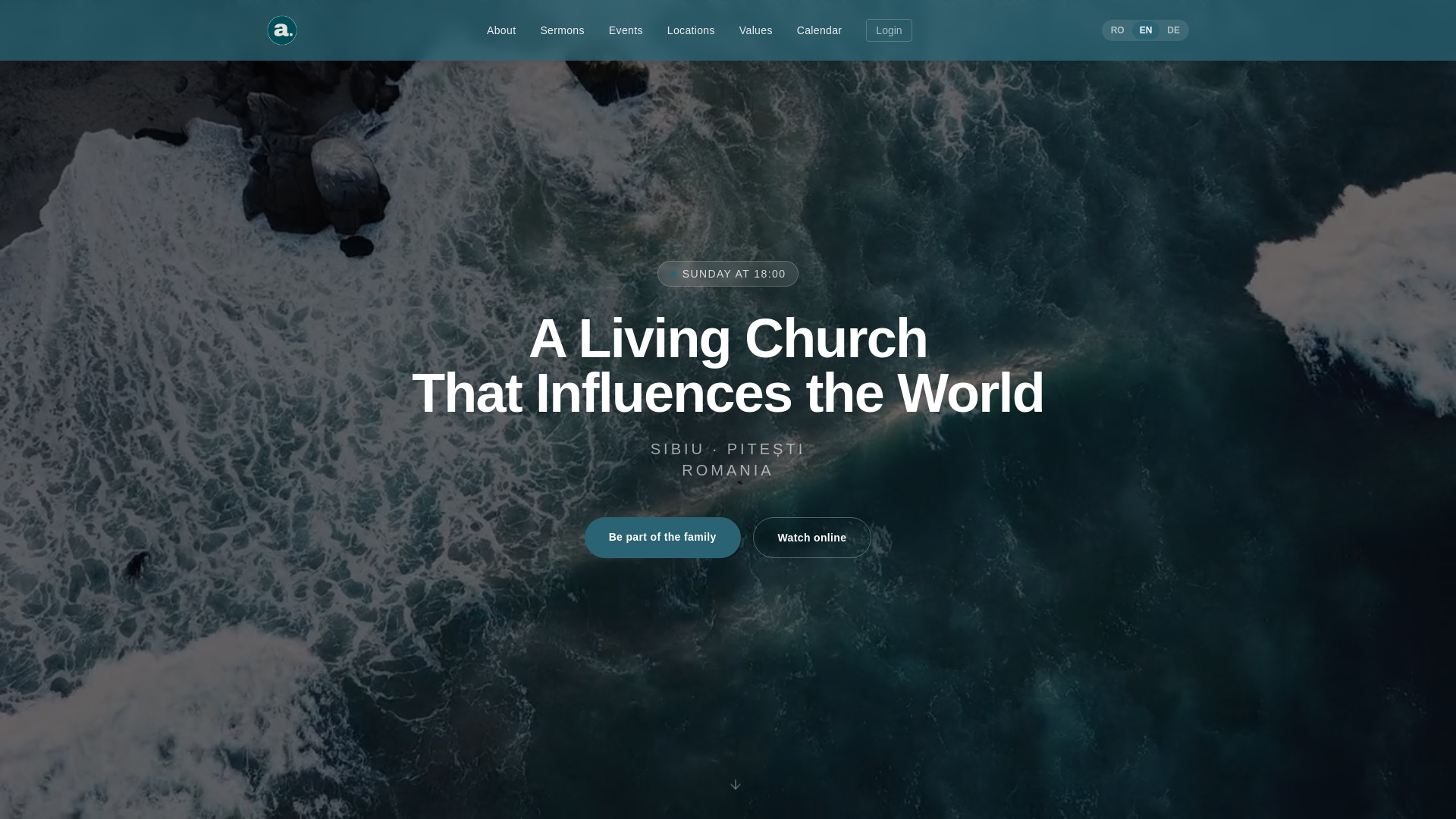 website screenshot of https://aliveromania.com/