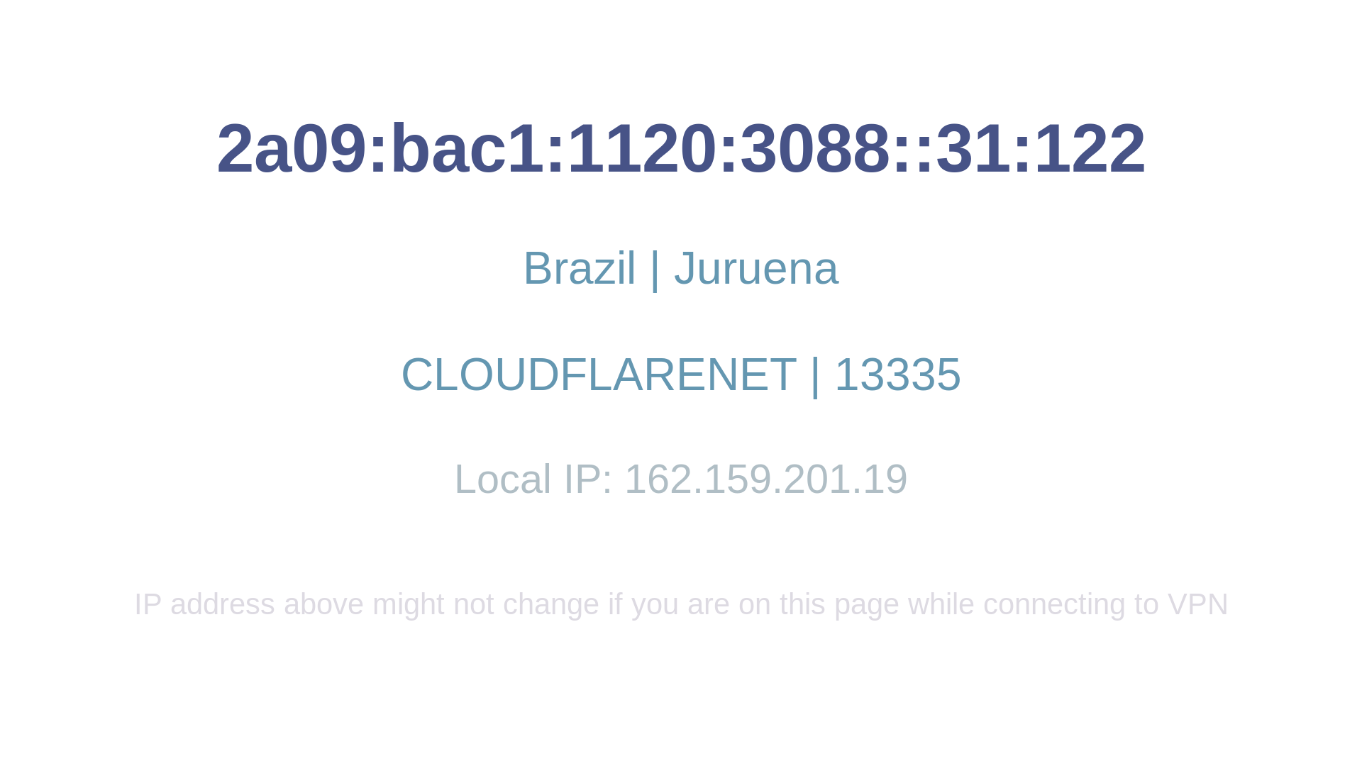 website screenshot of https://api.evozi.com/ip