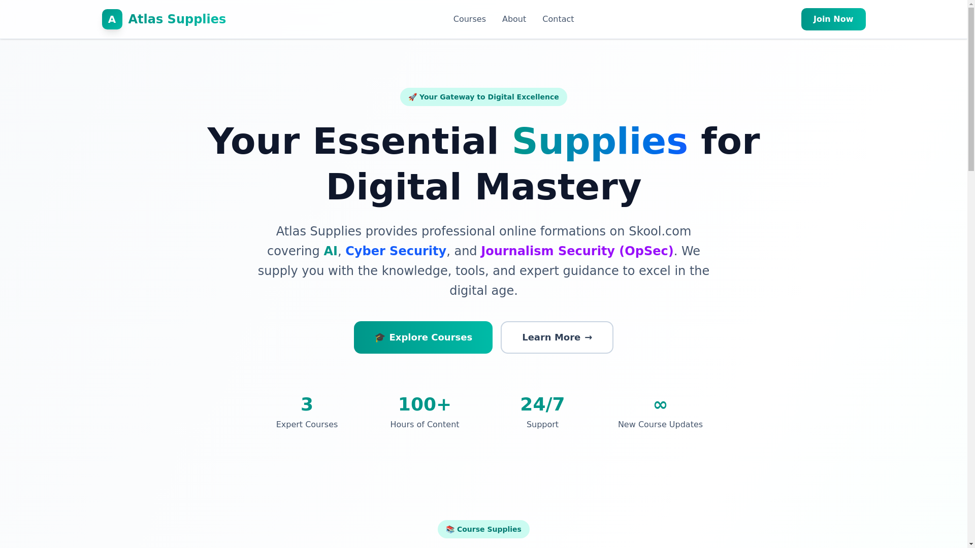 website screenshot of https://atlas-enl.pages.dev/