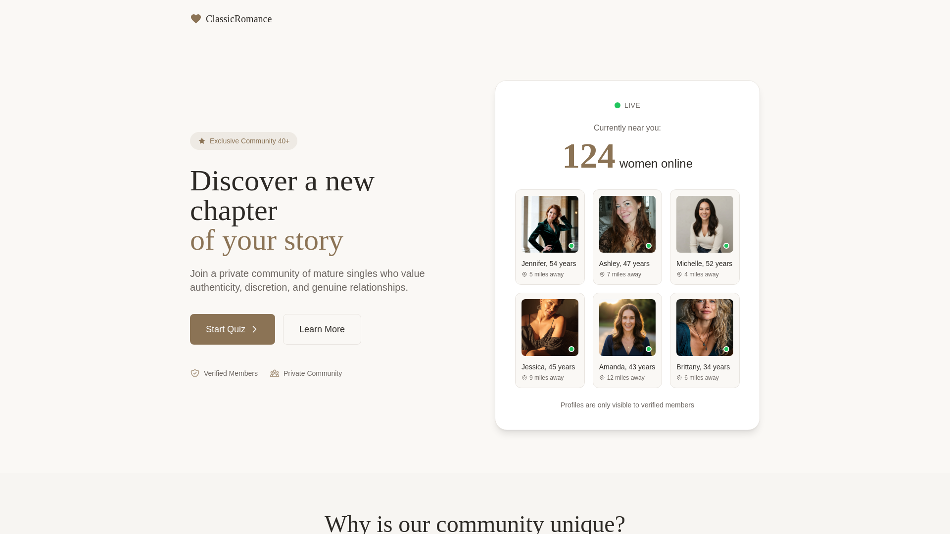 website screenshot of https://classicromance.net/