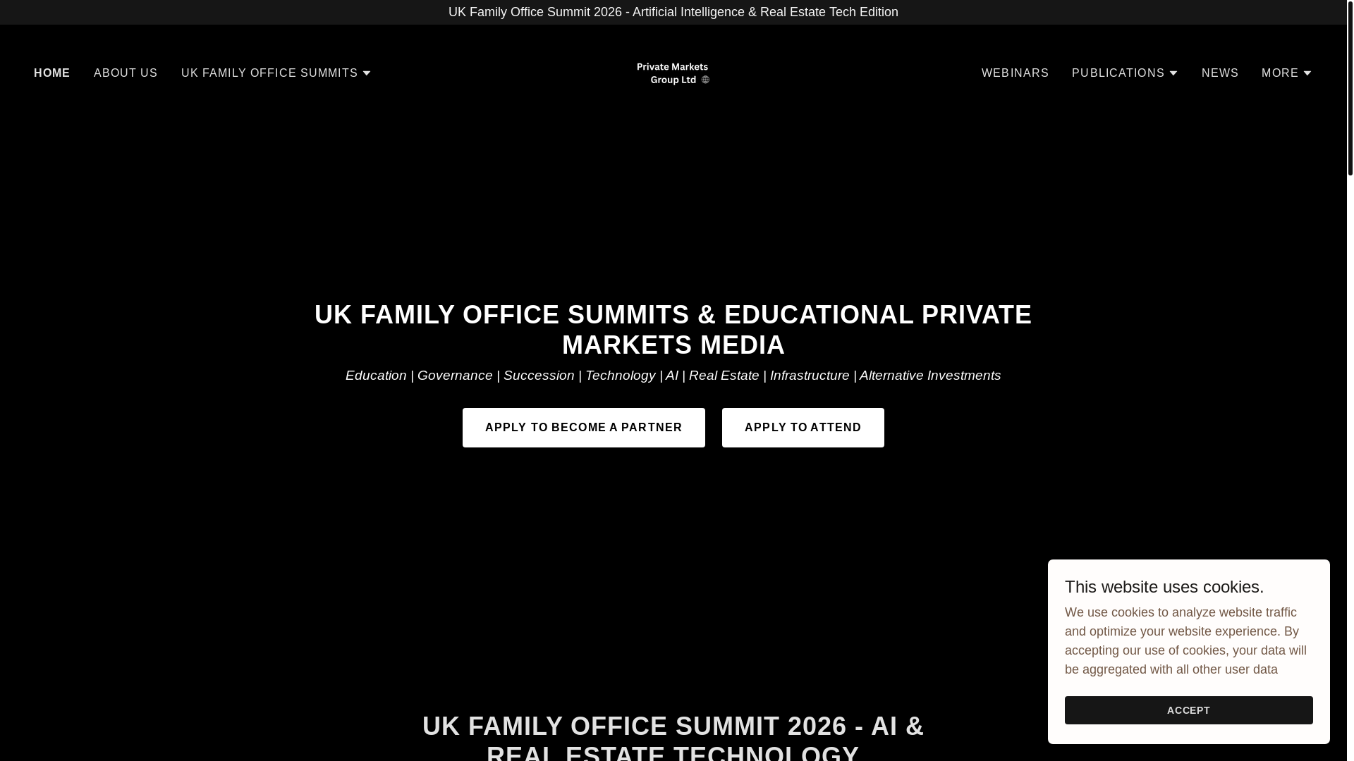website screenshot of https://familyofficesummit.co.uk/