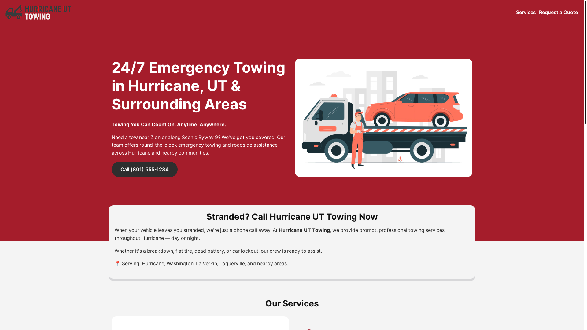website screenshot of https://rank-hurricane-towing.pages.dev/