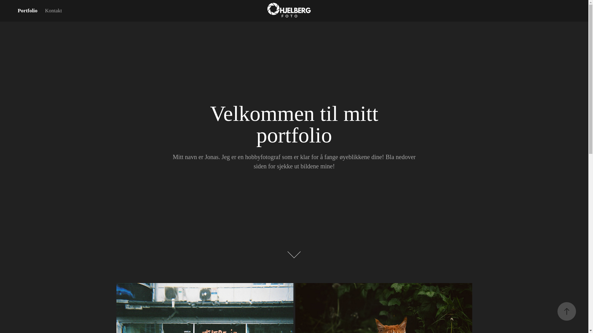 website screenshot of https://hjelbergfoto.no/