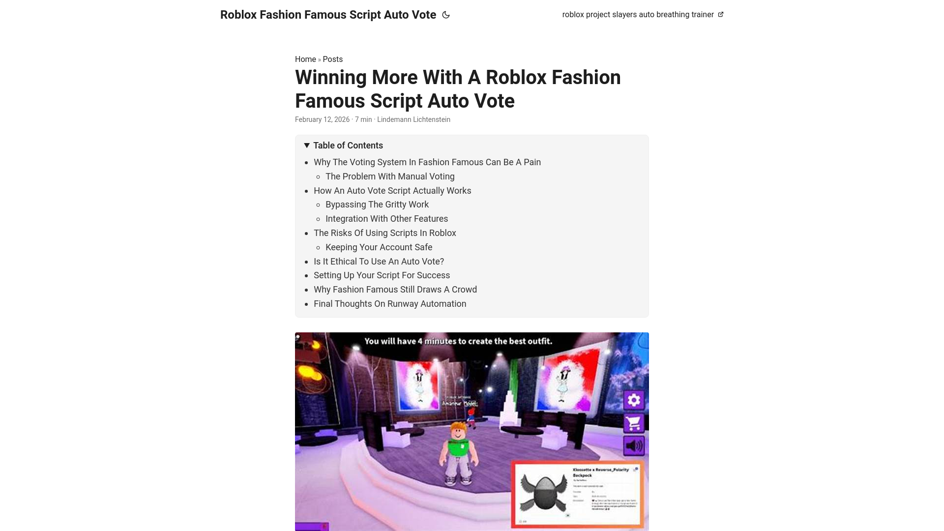 website screenshot of https://roblox-fashion-famous-script-auto-vote.pages.dev/