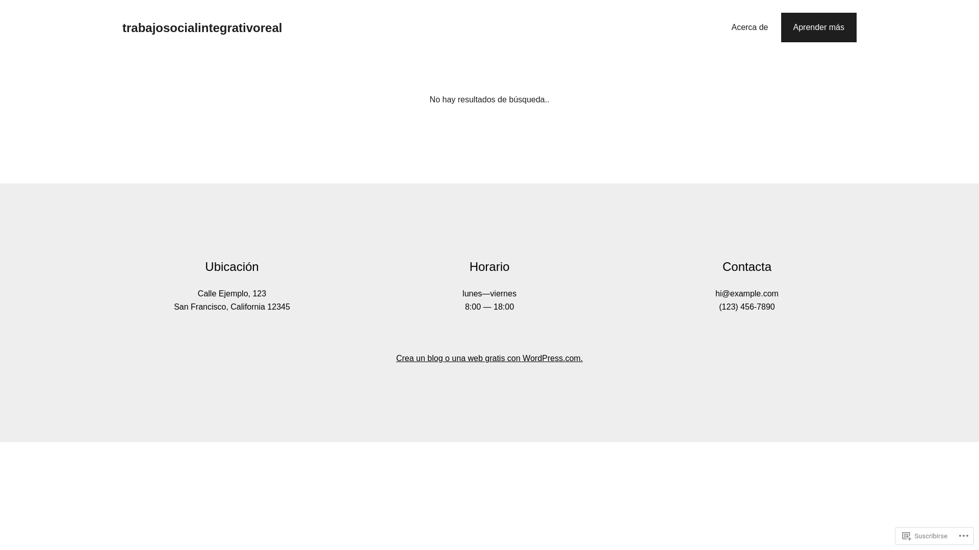 website screenshot of https://trabajosocialintegrativoreal.com/
