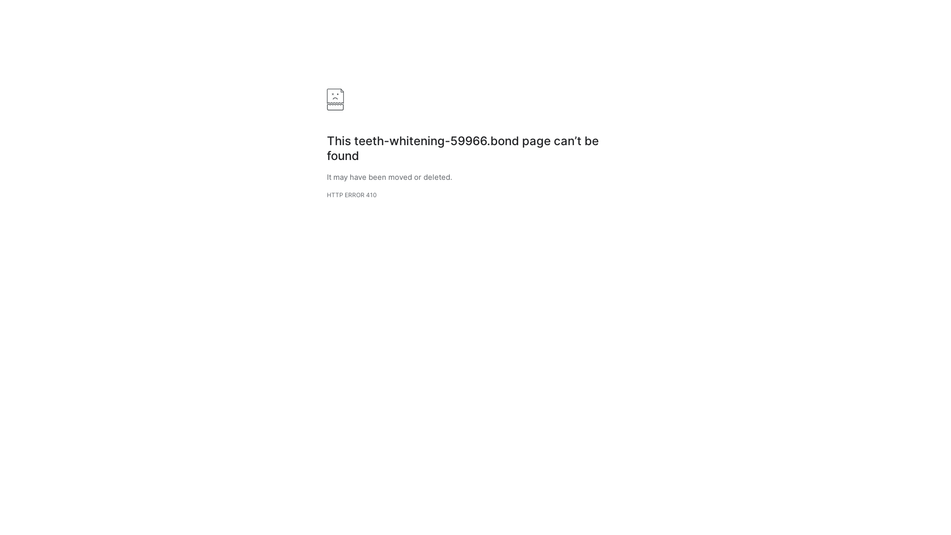 website screenshot of https://teeth-whitening-59966.bond/