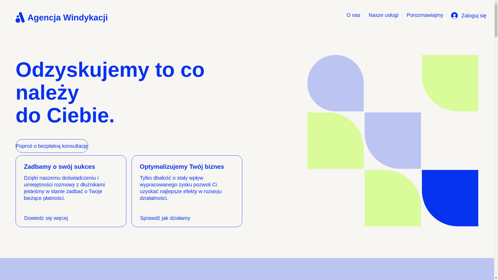 website screenshot of https://agencjawindykacji.com/