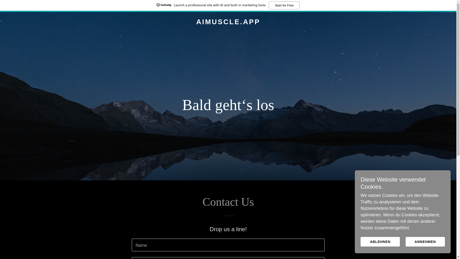 website screenshot of https://aimuscle.app/