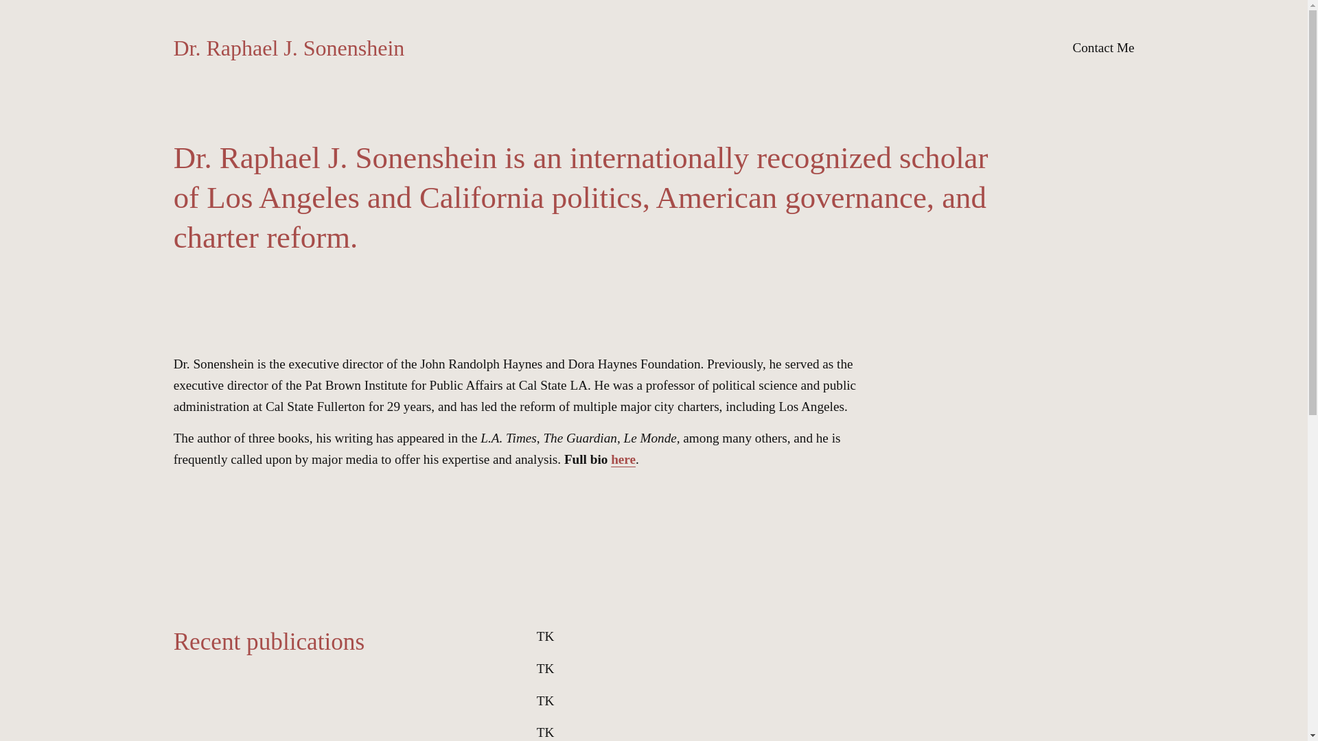 website screenshot of https://raphaelsonenshein.com/